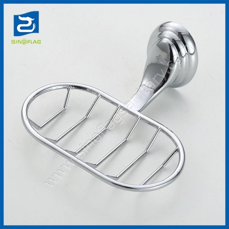 Bathroom Accessories Zamak Bases with Steel Bar Bathroom Towel Ring