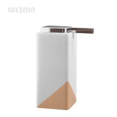 Square Sandstone Polyresin Bathroom Accessories /Soap Dispenser