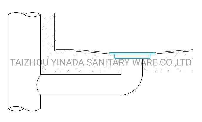 Square Brass Household Waste Insert Tile Floor Drain Sifon Siphon Strainer Chrome Plated 115X115mm, Od73mm (ND310)