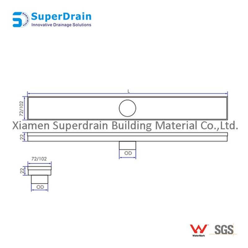 SUS Floor Drain Grating /Shower Drain Drainage for Food Processing Factory