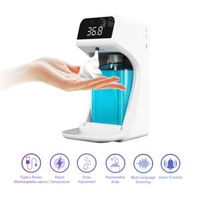 Kitchen Hand Sanitizer Machine Touchless 1000ml Electronic Sensor Automatic Infrared Foam Soap Dispenser