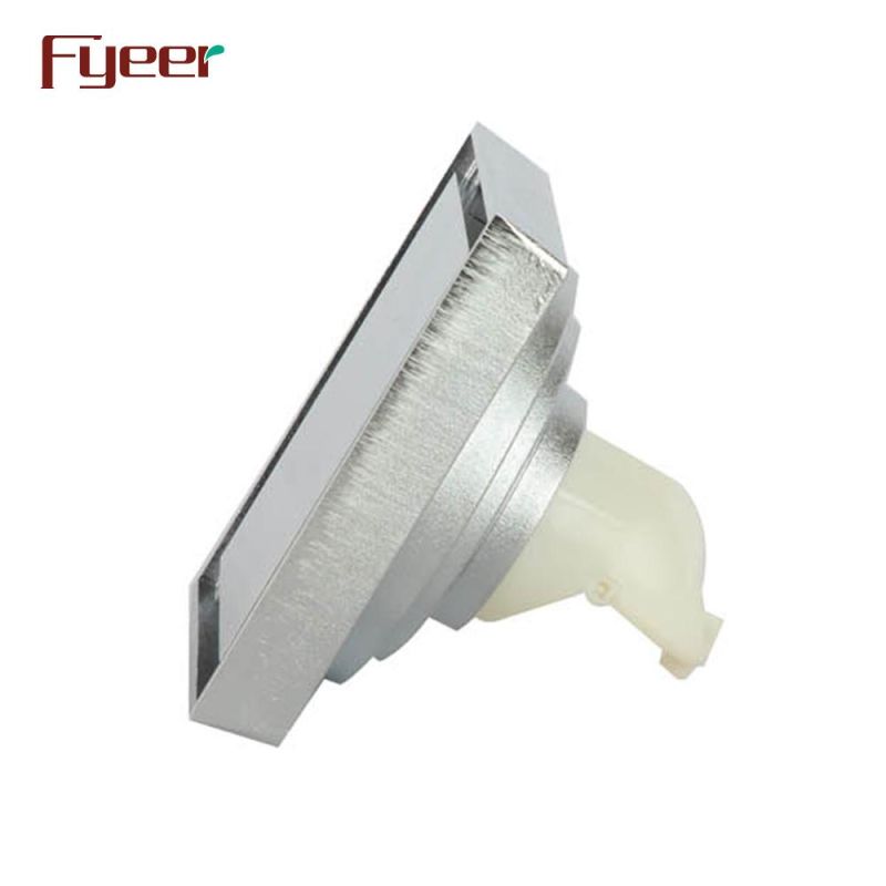 Fyeer 4 Inch Solid Brass Square Floor Drain