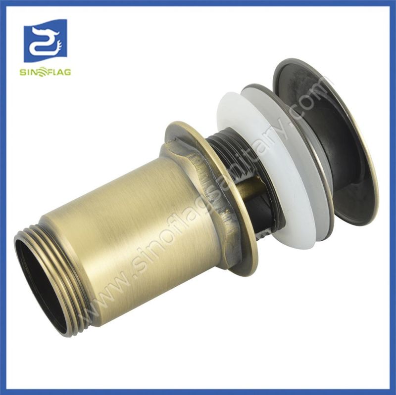 Orb Brass Big Cap Basin Drain with Different Colors