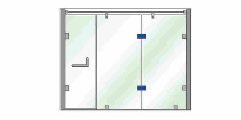 Hi-724 180 Degree Hot Selling Zinc Brass Ss Glass Clop