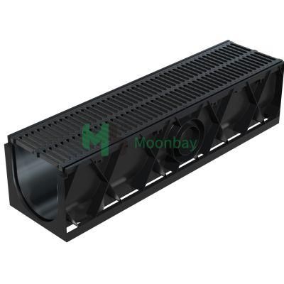 Cast Iron Cover Plastic Channel Drain for Car Parking Facilities