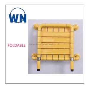 Bathroom Wall Mounted Folding Shower Seat with Legs Toilet Folding Safety ABS Grab Bar with High Quality Wn-T06