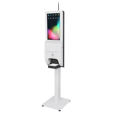 Manufacturer Digital Signage WiFi Wall Mounted Advertising Standing Media Ad Player Touchless Hands Alcohol Sanitizer Dispenser