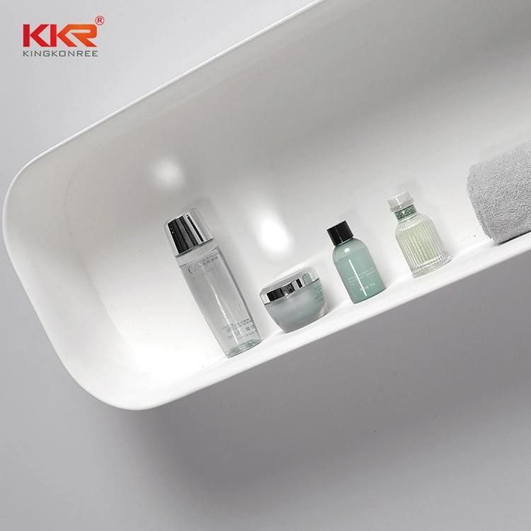 Kkr Bathroom Floating Shelves Wall Mounted Storage Shelf with Towel Holder for Bathroom Niche