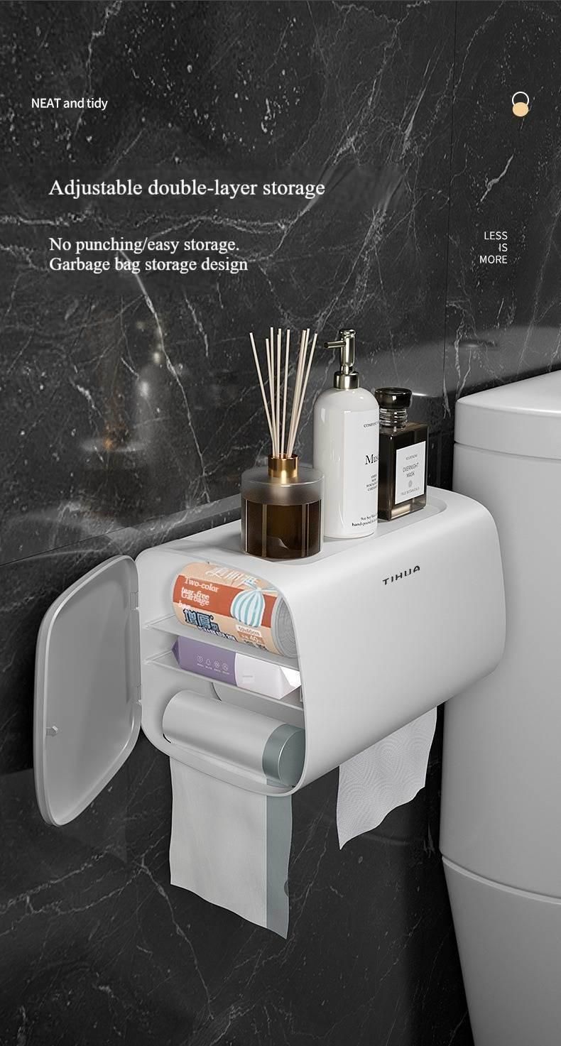 Creative Punch-Free Roll Paper Holder Toilet Tissue Box