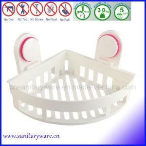 Shower Basket Suction Cup Use for Kitchen Corner Storage Rack