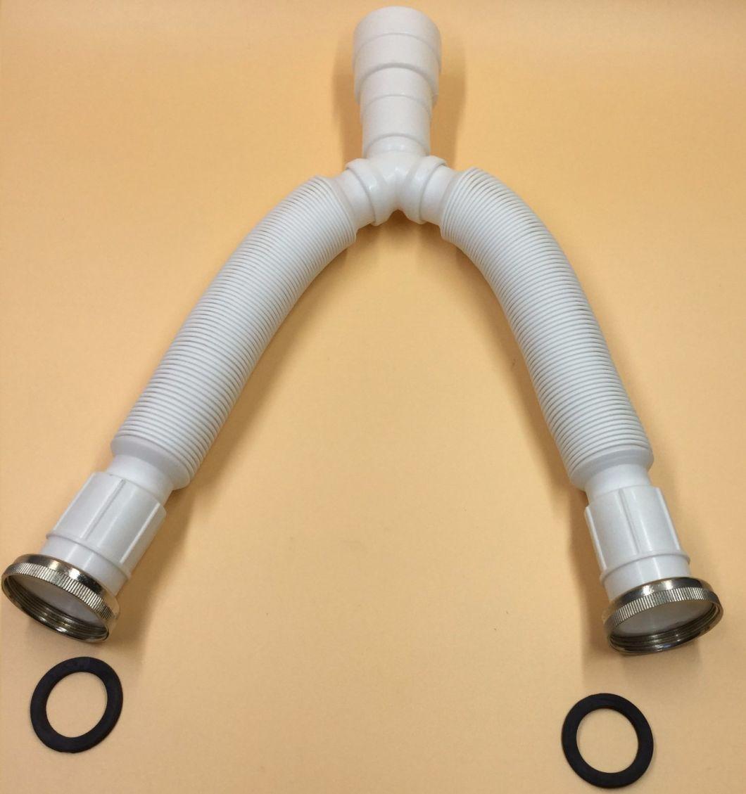 51007 Gray Extensible Siphon Tube for Basin Drainer, Sink Waste