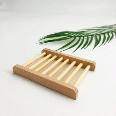 Handmade Natural Wood Bamboo Bathroom Soap Rack Portable Soap Bar