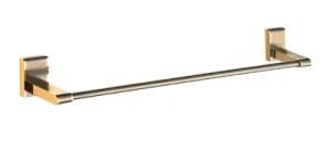 Full Brass Gold Finish Single Towel Bar