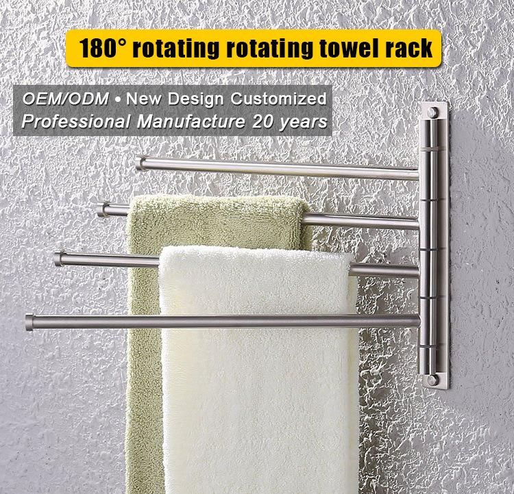 Wall-Mounted Towel Plastic Hanger Indoor Clothes Hanger Drying Towel Rack