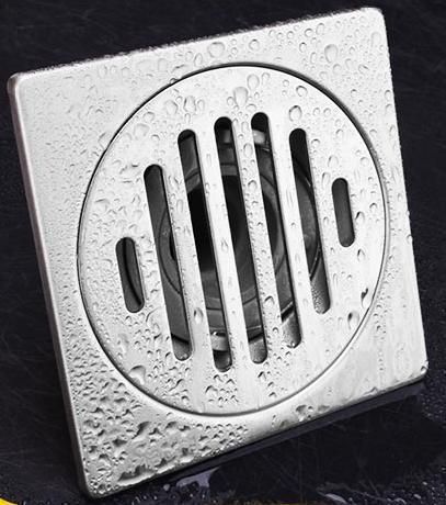 Bathroom Accessories Sanitary Hardware Square Anti-Odor Stainless Steel 304 Shower Strainer Floor Drain for Bathroom