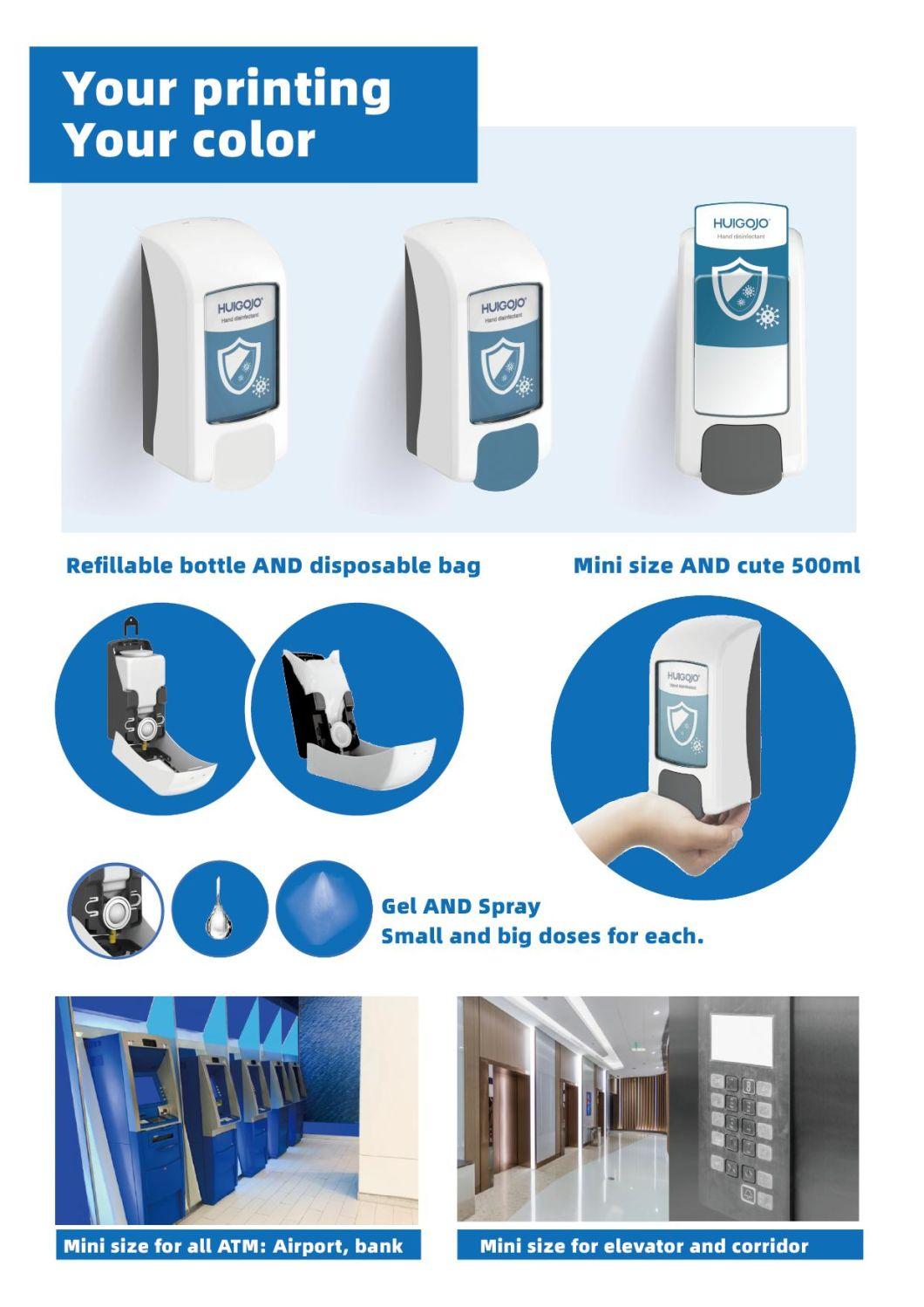Manual ABS Plastic Bathroom Washroom Hotel Hand Sanitizer Soap Foam Dispenser