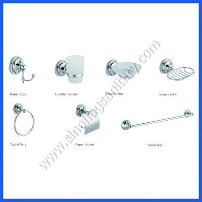 Stainless Steel and Zinc Alloy 6 PCS Modern Cheap Hotel Bathroom Accessories Sets
