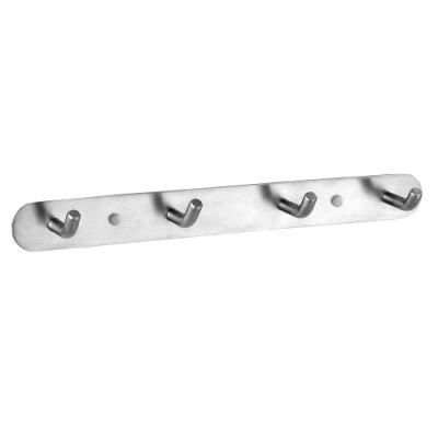 SUS304 Coat Rack Wall Mounted with 4 Coat Hooks for Hanging