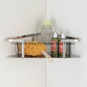 Stainless Steel Washroom Corner Shower Basket for Hotel or Household