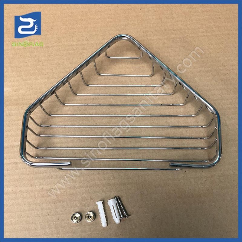 High Quality Bath Wall Triangle Shower Corner Stainless Steel 304 Bathroom Basket