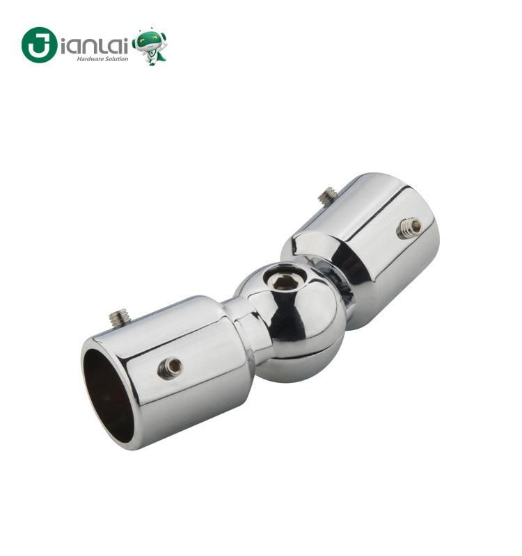 Flexible 19mm Round Pipe Fitting Pipe Connector for Shower Screen