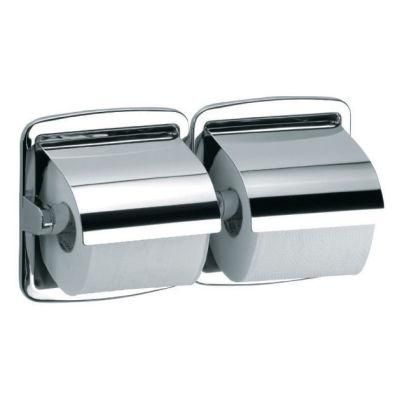 Commercial 304 Stainless Steel Wall-Mount Bathroom Toilet Paper Double Roll Tissue Holder