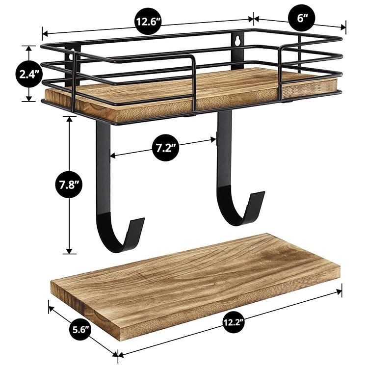 Laundry Room Iron Ironing Board Holder Hanger Wall Mount Shelf