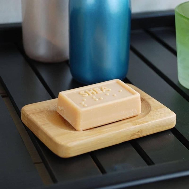 Natural Wooden Bamboo Soap Dish Soap Dish Container Hand Craft for Soap