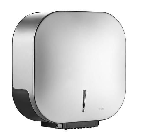 New Design Bathroom Accessories 304 Stainless Steel Wall Mounted 400 Meters Paper Jumbo Roll Paper Towel Dispenser
