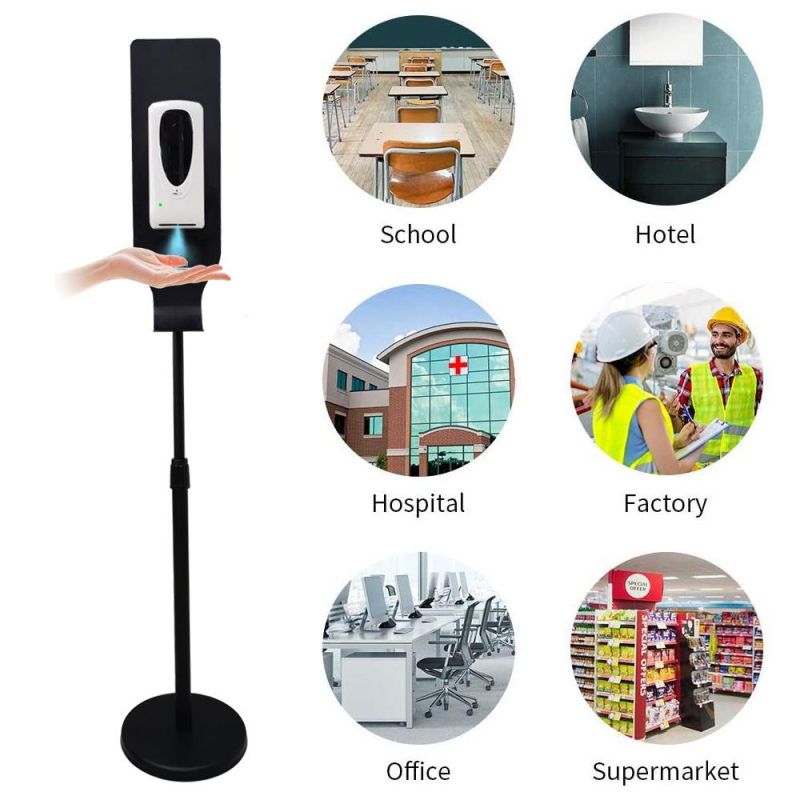 Metal Standing Hands Free Automatic Hand Sanitizer Dispenser for Public