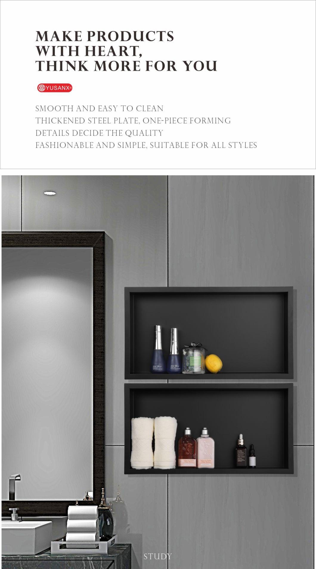 High Quickly Black Bathroom Niche Customized Home Decoration Stainless Steel Shower Niche