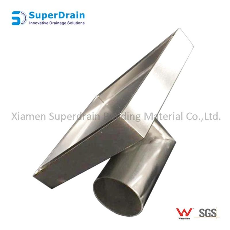 China SUS Horizontal Tile Insert Watermark Waste Drainer