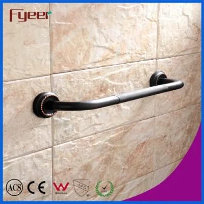 Fyeer Black Series Bathroom Accessory Brass Antislip Safety Grab Bars