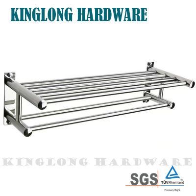 Stainless Steel Home Decoration Bathroom Furniture Hardware Fittings Hotel Shower Room Tower Bar Storage Rack Holder