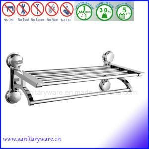 Double Chrome Bathroom Towel Rail Holder Storage Rack Shelf Bar