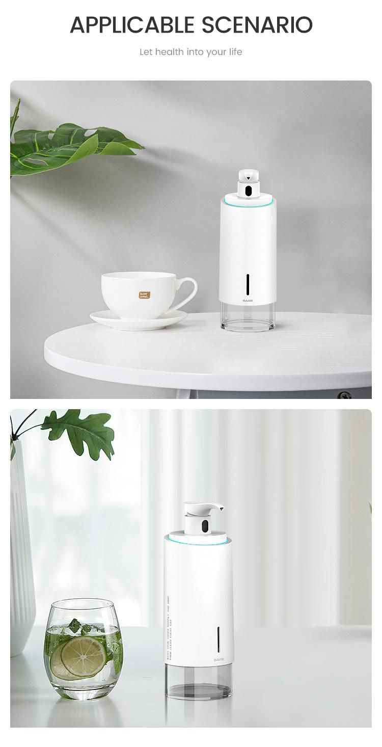 Saige New Arrival 250ml USB Rechargeable Bathroom Automatic Soap Dispenser Sensor