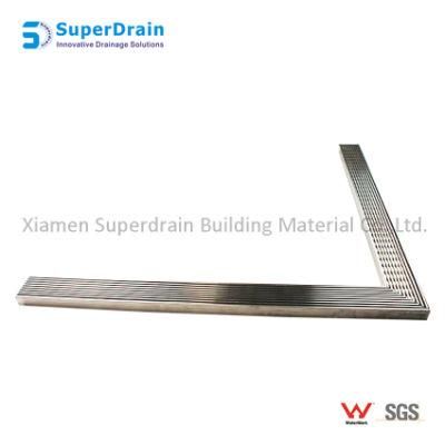China Supplier High Quality Stainless Steel V-Cut Drain Grate Cover