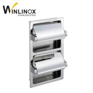 304 Stainless Steel Vertical Paper Towel Dispenser Tissue Holder with Cover