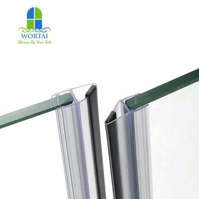 Customized Black Magenitc Waterproof Glass Dool Bathroom Door PVC Sealing Strip