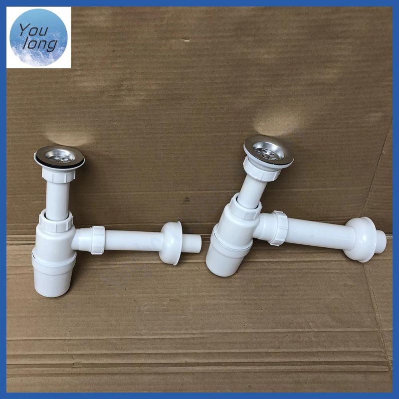 Plastic Kitchen Sink Basin Drainer Waste Sewer Siphon Bottle Trap