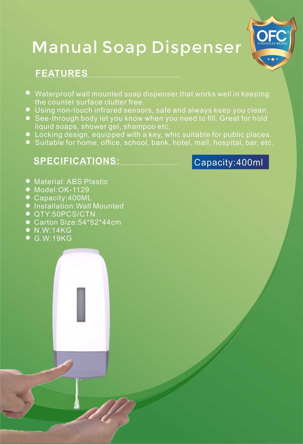 Various Colors Alcohol Disinfection Hand Sanitizer Soap Dispenser Customizable