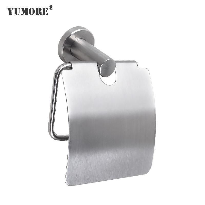 304 Stainless Steel Wall Mounted Chrome Plated Toilet Paper Holder