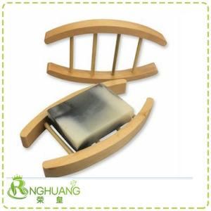 Bamboo Bar Soap Holder for Bathroom, Shower Handmade Natural Wood Soap Dish 022