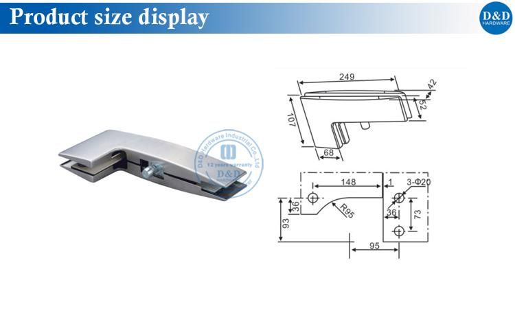 Aluminium Patch Fitting for Glass Doors