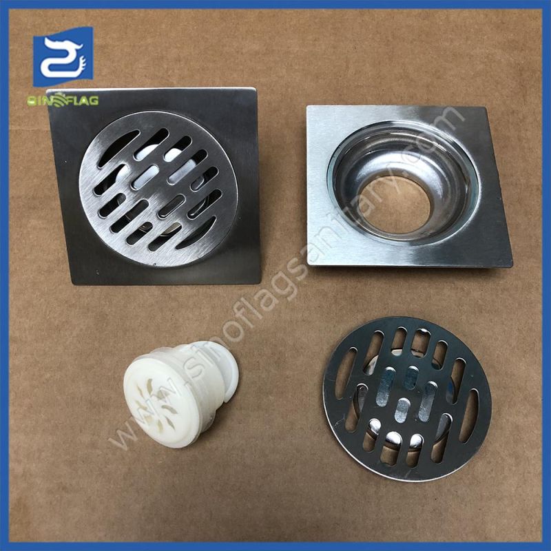 Anti-Odor Stainless Steel Shower Square Floor Drain