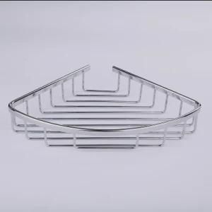 Aluminum Chrome Wall Mounted Corner Basket