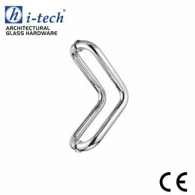 Hi-830 Triangle Good Selling Round Tube Glass Door Handle