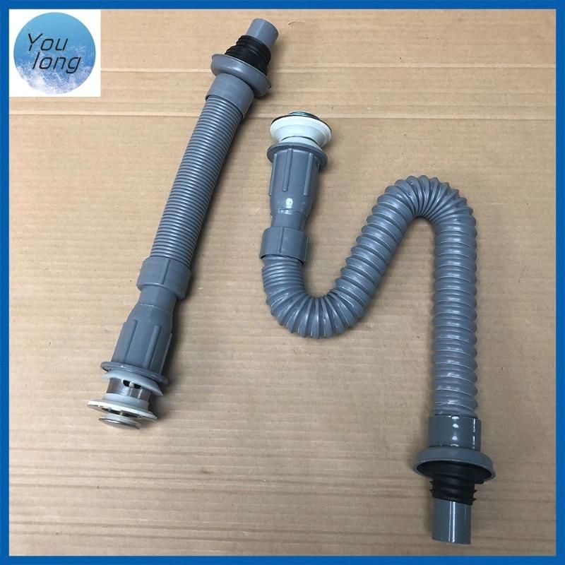 Pop up Anti-Odor Drain Pipe System with Plastic Flexible Waste Pipe for Wash Basin