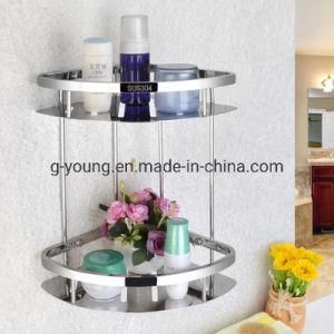 304 Stainless Steel Double Layer Bathroom Kitchen Corner Shelf