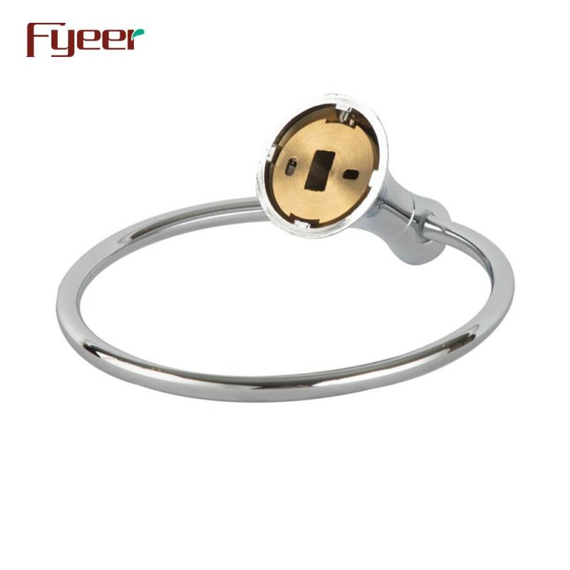 Fyeer Bathroom Accessory Brass Towel Ring